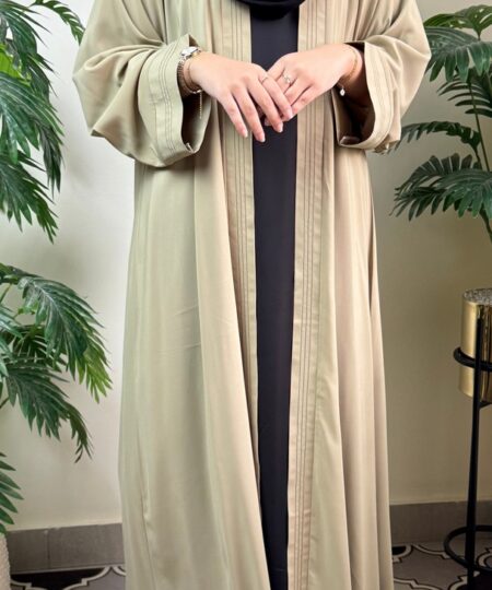 Olive Mist Abaya Set
