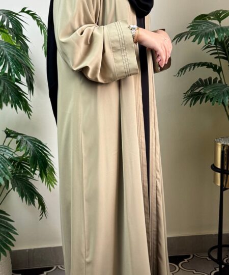 Olive Mist Abaya Set