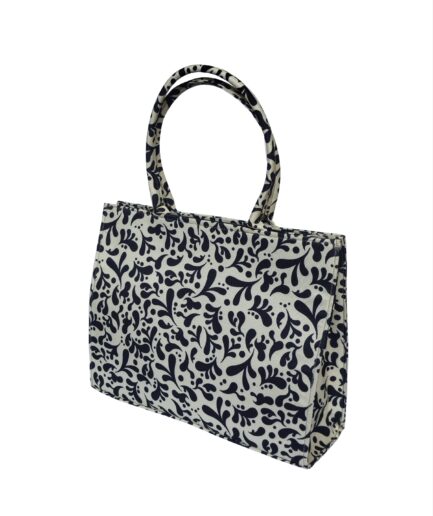 The Black & White Botanical Tote