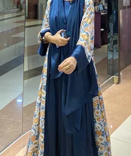 The Midnight Floral Abaya