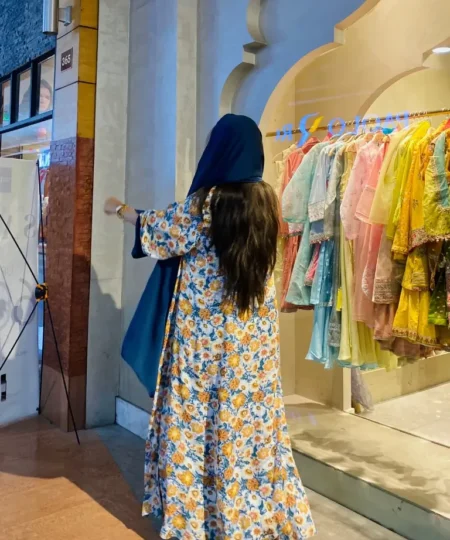 The Midnight Floral Abaya