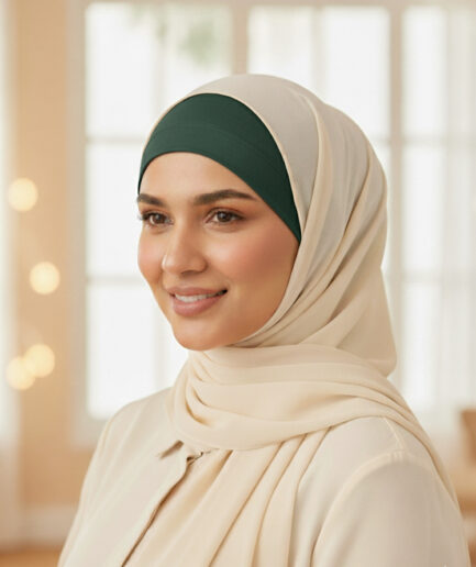 Essential Forest Green Tube Hijab Cap