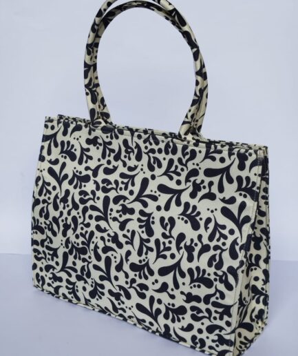 The Black & White Botanical Tote