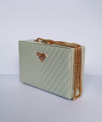The Pale Green Box Clutch