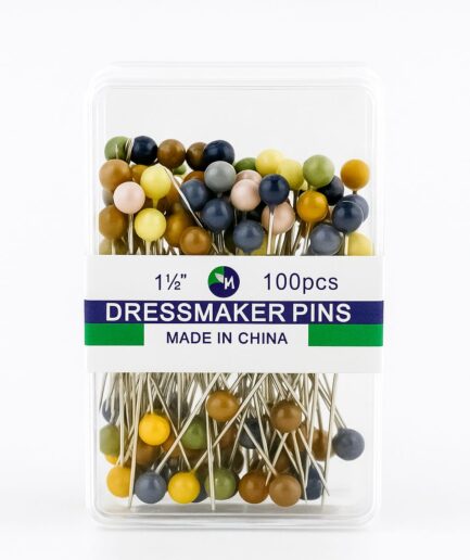 100 Pcs Assorted Color Head Dressmaker Pins
