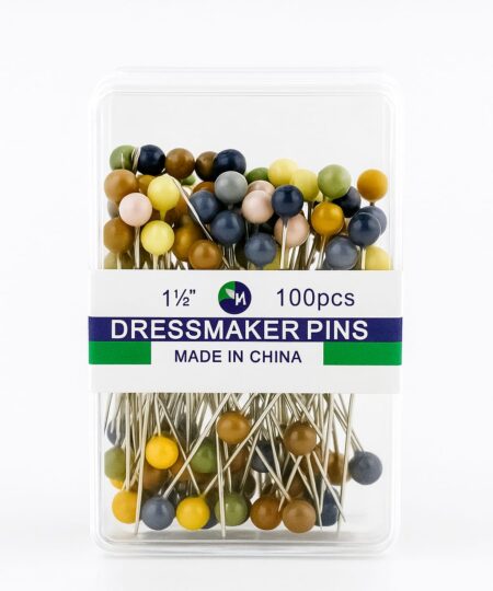 100 Pcs Assorted Color Head Dressmaker Pins
