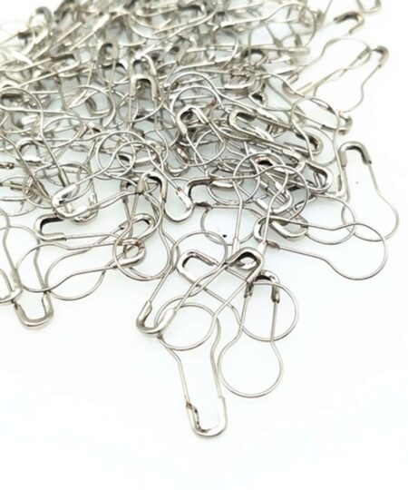 Golden, Black & Silver Bulb Safety Pins