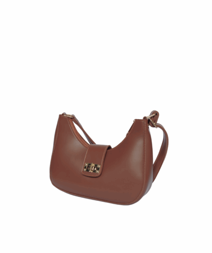 The Brown Half Moon Bag