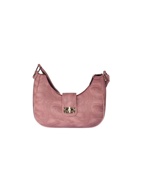 The Rustic Blush Half Moon Bag