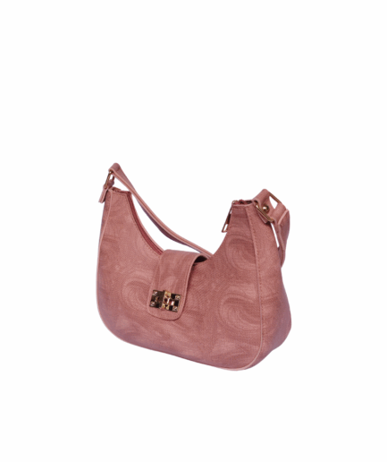 The Rustic Blush Half Moon Bag