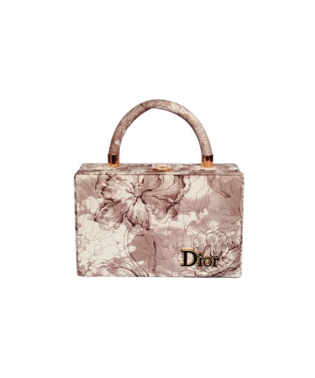 The Tan Floral Clutch