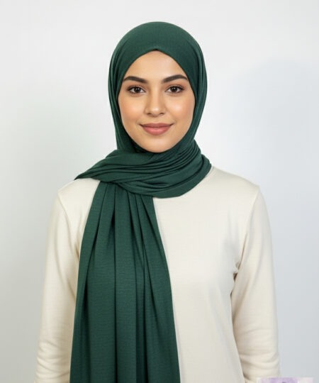 The Luxurious Deep Forest Green Jersey Hijab
