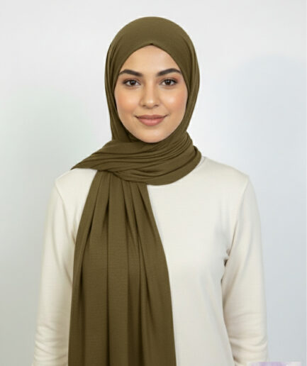 The Luxurious Light Tan Jersey Hijab