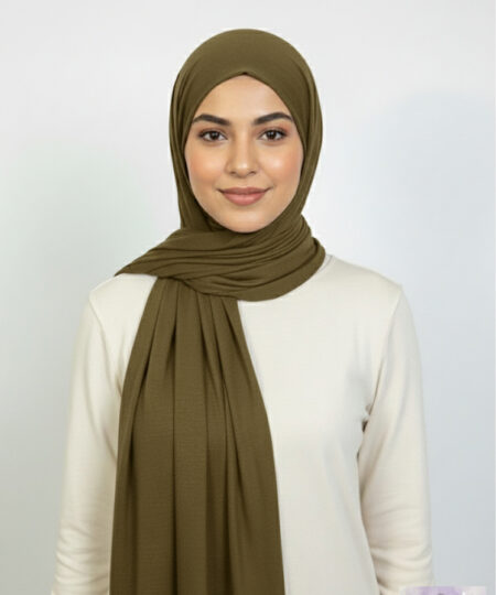 The Luxurious Light Tan Jersey Hijab