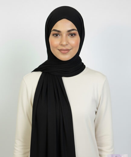 The Classic Black Jersey Hijab