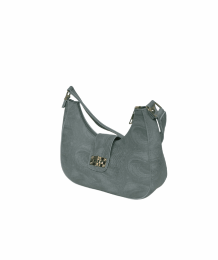 The Gray Half Moon Bag