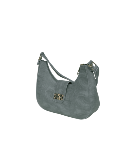 The Gray Half Moon Bag