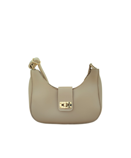 The Muted Khaki Half Moon Bag
