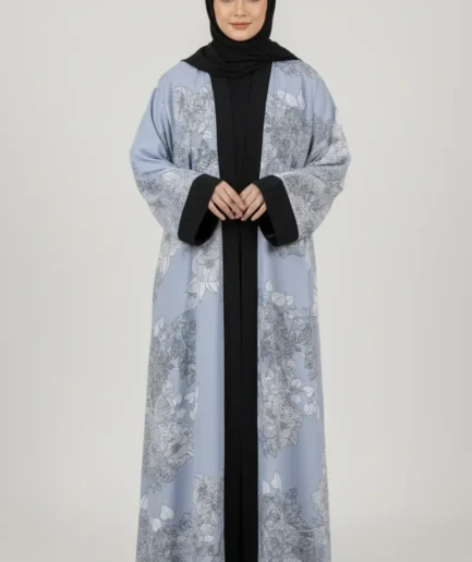 Floral Mist Abaya Set