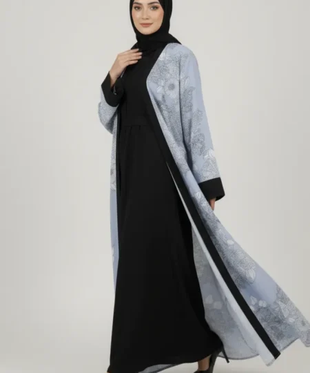 Floral Mist Abaya Set