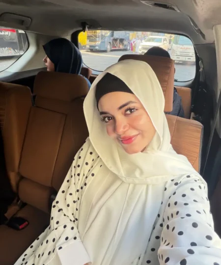 Polka Dot Elegance Abaya Set