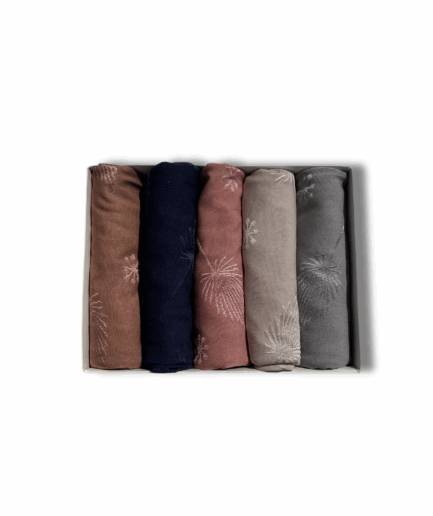 Embroidered Jersey Hijab