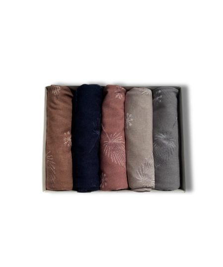 Embroidered Jersey Hijab