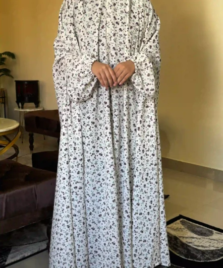 Floral Namaz Chadar for Women – Soft Crepe Fabric