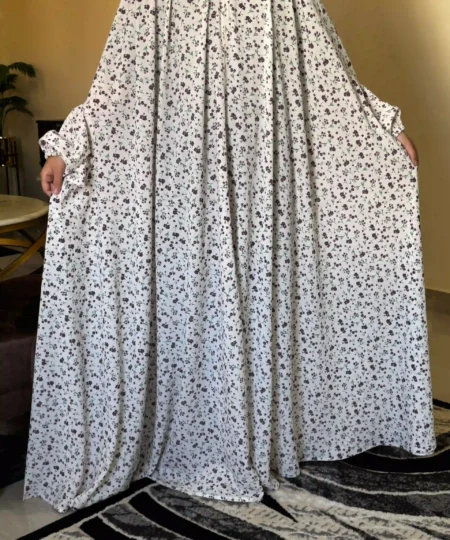 Floral Namaz Chadar for Women – Soft Crepe Fabric