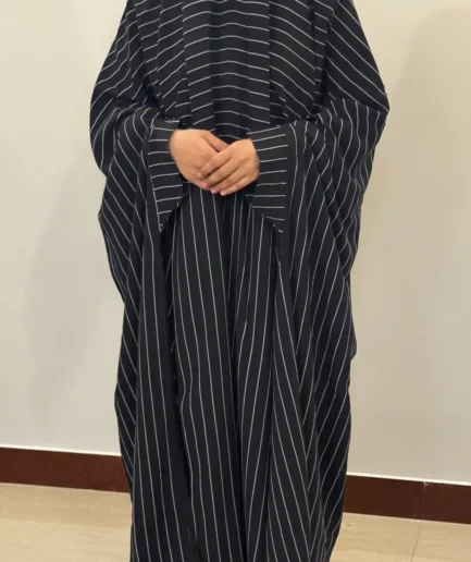 Winter Namaz Chadar for Women – Pinstripe Design (Lilan Fabric)