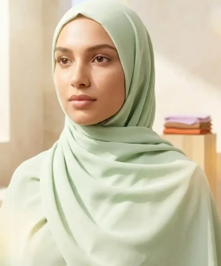 Premium Double Georgette Scarves – Elegant Lightweight Hijab (72x28 inches)