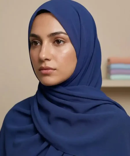 Premium Double Georgette Scarves – Elegant Lightweight Hijab (72x28 inches)